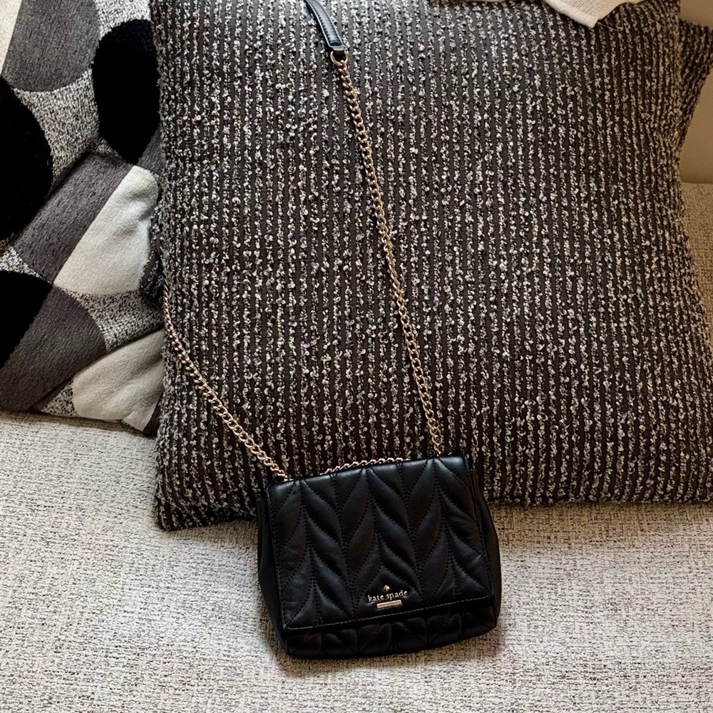 Black Quilted Kate Spade ♠️